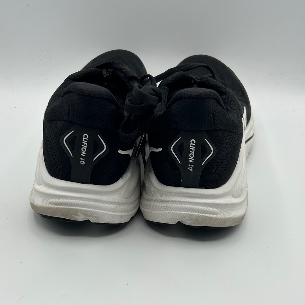 Hoka Clifton 10 Womes 9B Black and White Athletic Sneakers S22 - Picture 2 of 8
